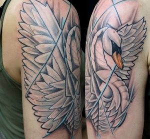 tribal couple tattoos