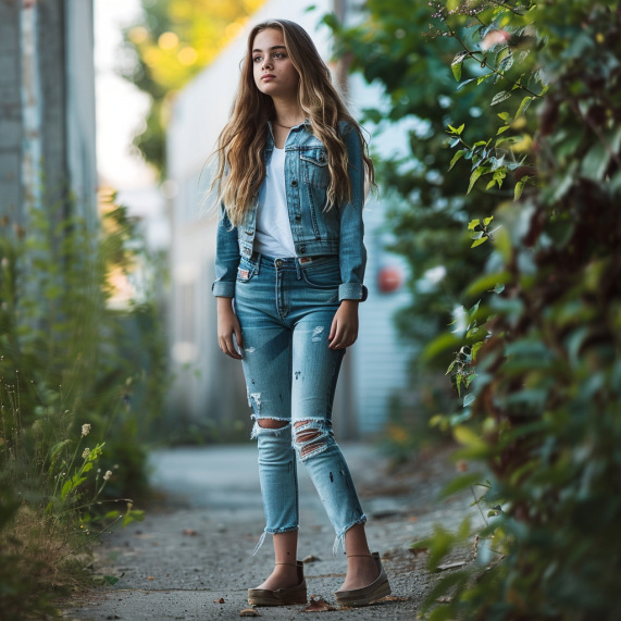 ankle length outfit for short woman